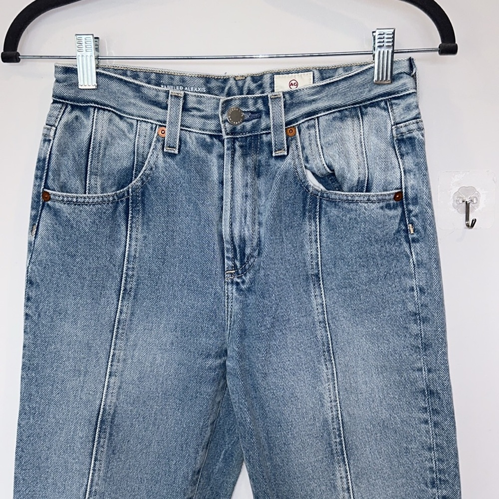 AG Panelled Alexxis Vintage Slim Straight Jeans - Picture 6 of 10
